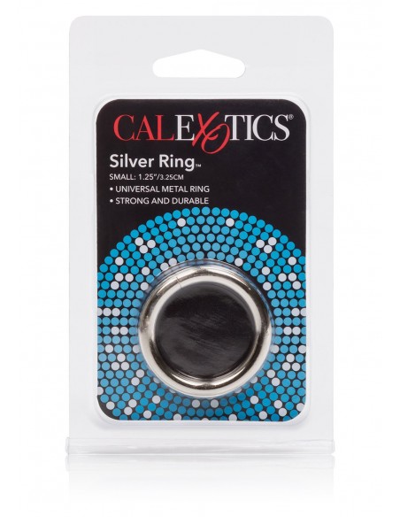 Pierścień na Penisa SILVER RING SMALL - Pierścienie erekcyjne niewibrujące - 2