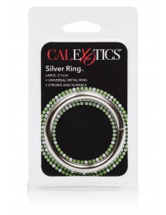 Pierścień na Penisa SILVER RING LARGE - Pierścienie erekcyjne niewibrujące - 1 2