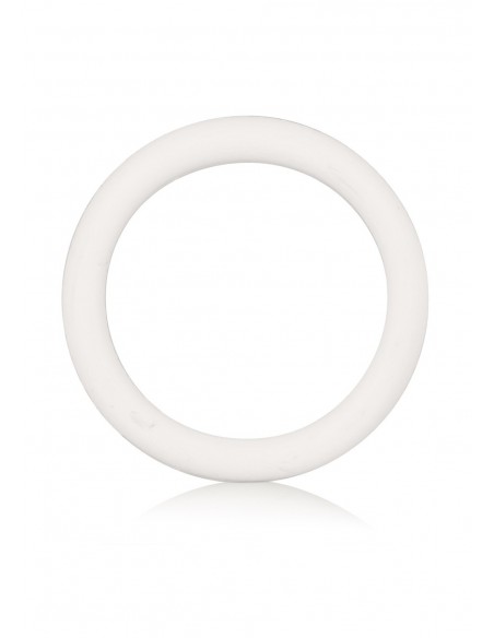 Pierścień na Penisa RUBBER RING WHITE MEDIUM - Pierścienie erekcyjne niewibrujące - 1