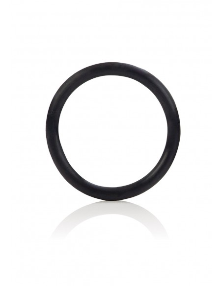 Pierścień na Penisa RUBBER RING BLACK LARGE - Pierścienie erekcyjne niewibrujące - 1