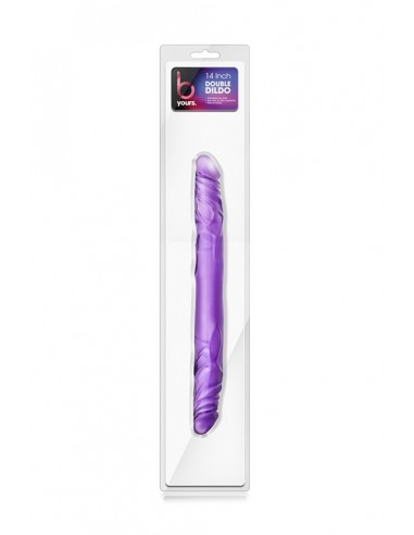 Dildo-B YOURS 14""""DOUBLE DILDO PURPLE - Dilda podwójne - 1