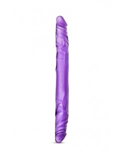 Dildo-B YOURS 14""""DOUBLE DILDO PURPLE - Dilda podwójne - 1 2