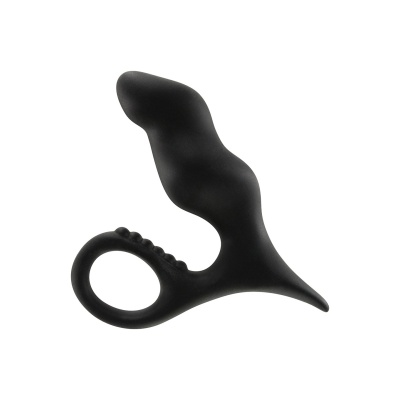 Korek analny Bum Buster Black – silikonowy stymulator prostaty, 11,5 cm - 1