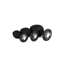 Zestaw korków analnych Diamond Plug Set-Black, 3-częściowy, silikonowy, z kamieniem, średnica 0,8-4 cm - 1