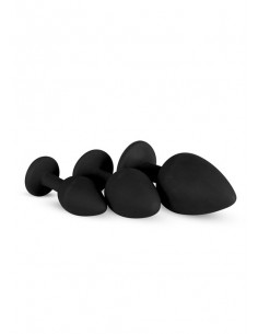 Plug-Diamond Plug Set-Black - Zestawy Korków Analnych - 1 2