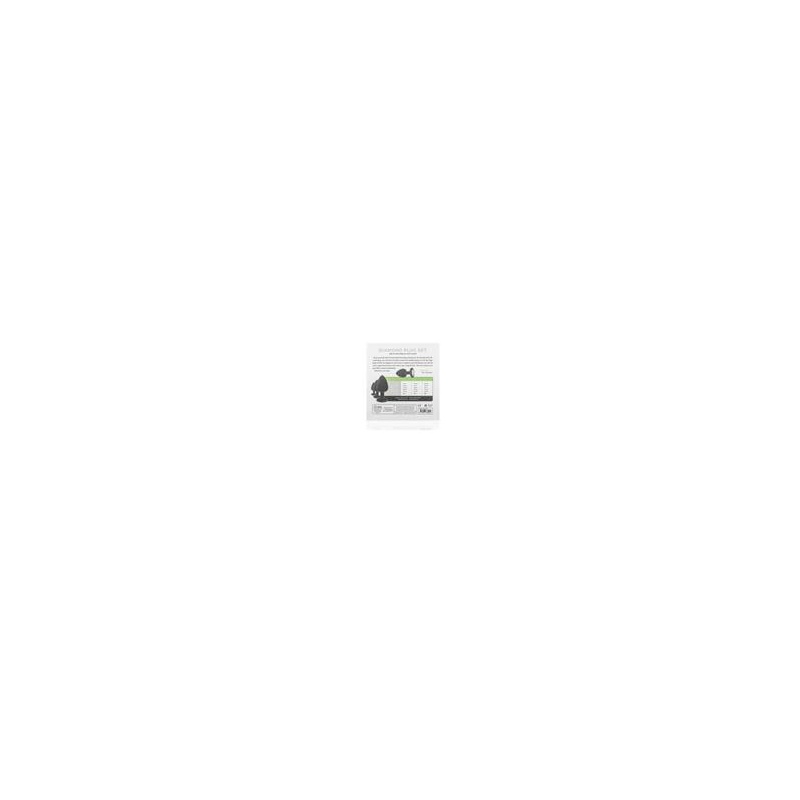 Zestaw korków analnych Diamond Plug Set-Black, 3-częściowy, silikonowy, z kamieniem, średnica 0,8-4 cm - 7