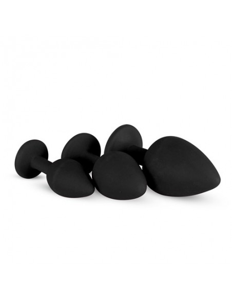 Plug-Diamond Plug Set-Black - Zestawy Korków Analnych - 12