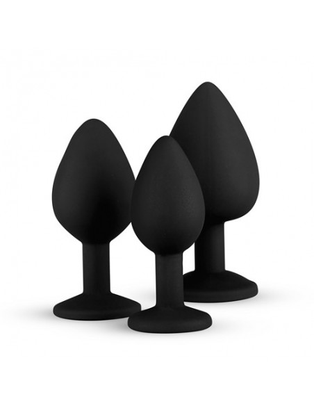 Plug-Diamond Plug Set-Black - Zestawy Korków Analnych - 14
