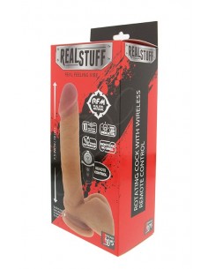 Wibrator-REALSTUFF 7.5INCH ROTATING REMOTE VIBE - Wibratory Realistyczne - 1 2