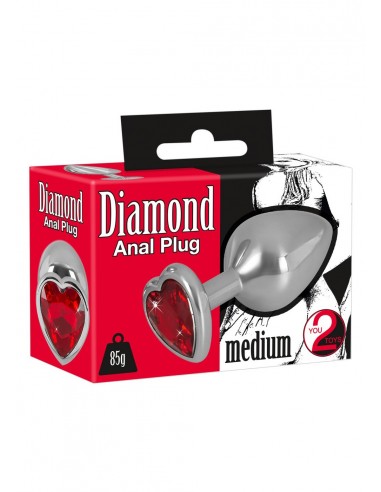 Diamond Anal Plug m - Korki analne stalowe - 1