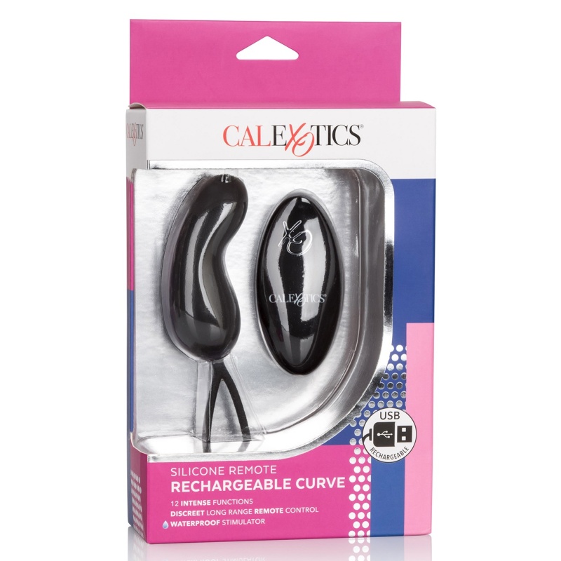 Wibrator Curve z wibracjami i pilotem 7,5 cm - 2