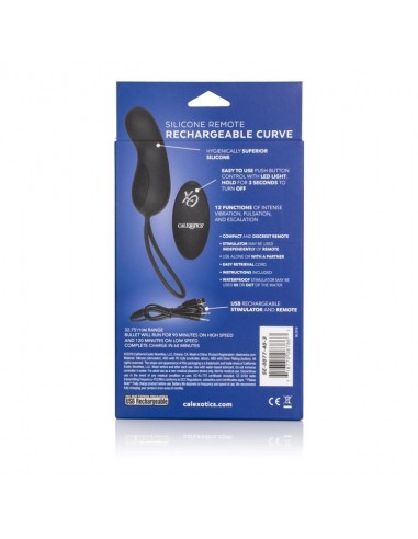 Jajko/wibr-REMOTE RECHARGEABLE CURVE BLACK - WIBRATORY NA PILOTA - 6