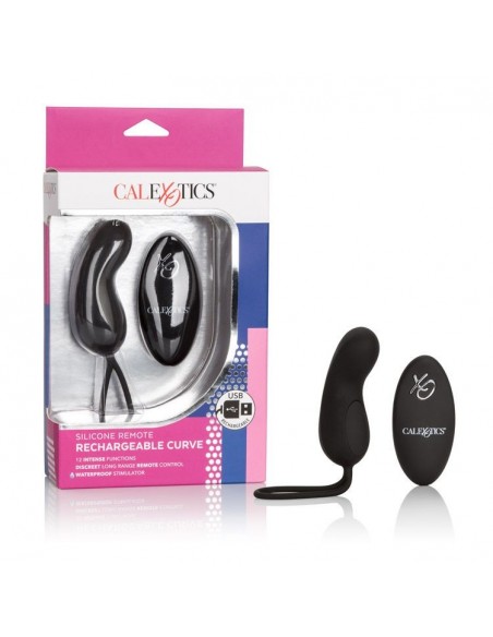 Jajko/wibr-REMOTE RECHARGEABLE CURVE BLACK - WIBRATORY NA PILOTA - 9