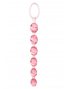 Plug/kulki-SWIRL PLEASURE BEADS PINK - Kulki analne, koraliki analne - 1 2