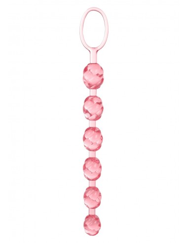 Plug/kulki-SWIRL PLEASURE BEADS PINK - Kulki analne, koraliki analne - 2