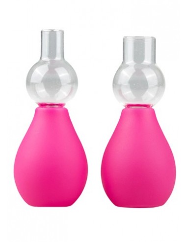 Przyssawki na sutki Pink Nipple Sucker Set - Pompki do sutków i pochwy - 2