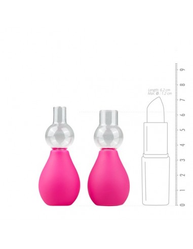 Przyssawki na sutki Pink Nipple Sucker Set - Pompki do sutków i pochwy - 10