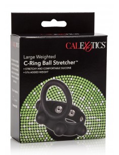 Pierścień na Penisa WEIGHTED C RING BALL STRETCHER L - Pierścienie erekcyjne niewibrujące - 1 2