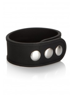 Pierścień na Penisa TRI-SNAP ERECTION RING BLACK - Pierścienie erekcyjne niewibrujące - 1