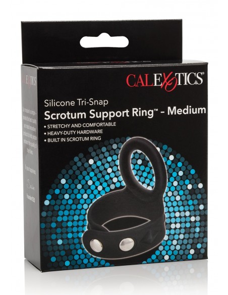 Pierścień na Penisa TRI-SNAP SCROTUM SUPPORT RING M - Pierścienie erekcyjne niewibrujące - 2