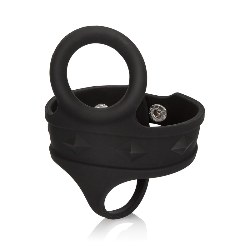 Pierścień erekcyjny 3-Snap Ball Spreader – regulowany pasek na mosznę, 21,5 cm - 1