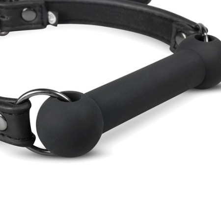 Knebel silikonowy w kształcie wędzidła z regulowanym paskiem 56 cm - 10
