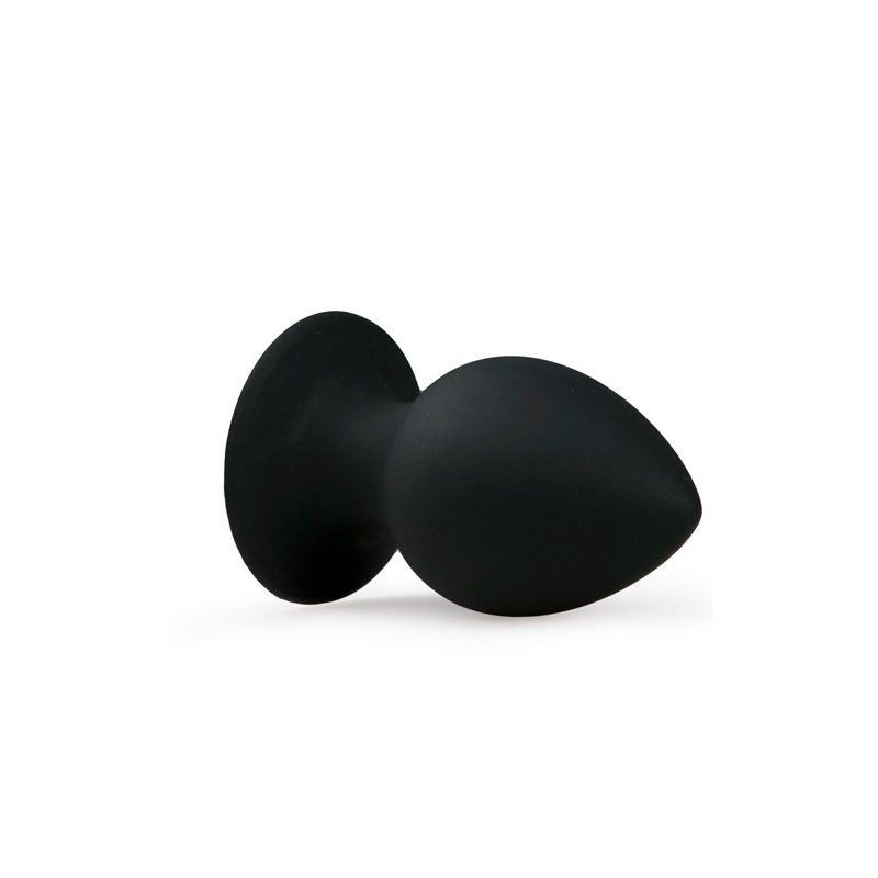 Korek analny gładki z silikonu z przyssawką, średni - 10 cm, średnica maks. 5 cm - 3