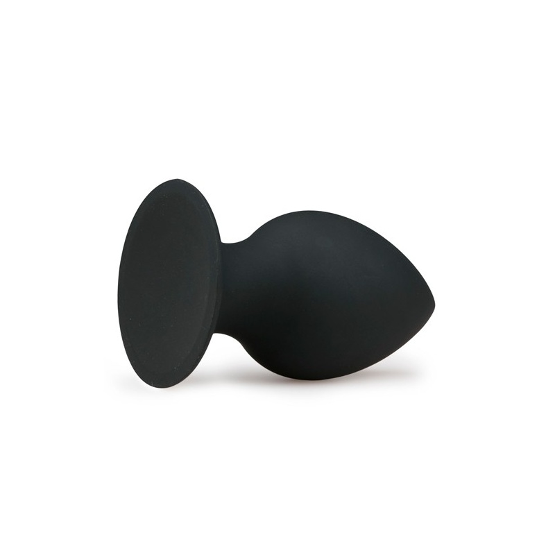 Korek analny gładki z silikonu z przyssawką, średni - 10 cm, średnica maks. 5 cm - 4