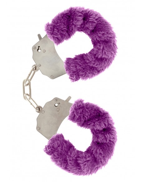 Kajdanki-FURRY FUN CUFFS PURPLE PLUSH - Kajdanki erotyczne - 2