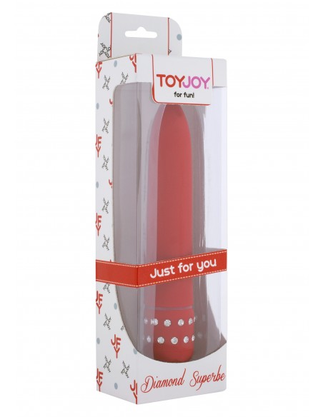 Wibrator DIAMOND RED SUPERBE VIBE - Wibratory Klasyczne - 2