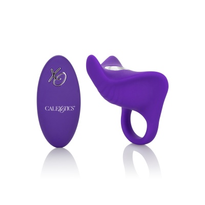 Pierścień erekcyjny Remote Orgasm Ring Purple z wibracjami i pilotem 9 cm - 1