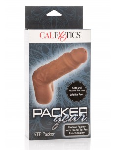 Nakładka na Penisa Stand To Pee Packer Brązowa - Przedłużki i nakładki na penisa - 1 2