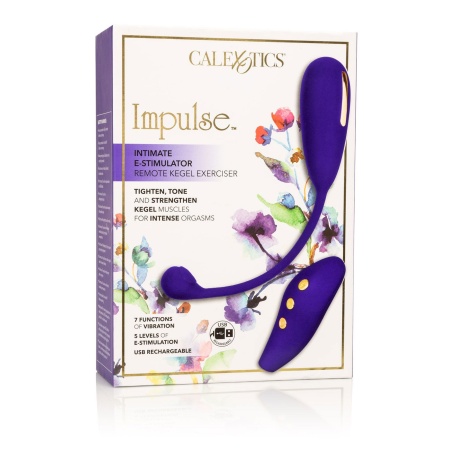 Wibrator dopochwowy Estim Remote Kegel Exerciser z elektrostymulacją i wibracjami, 7,25 cm - 2