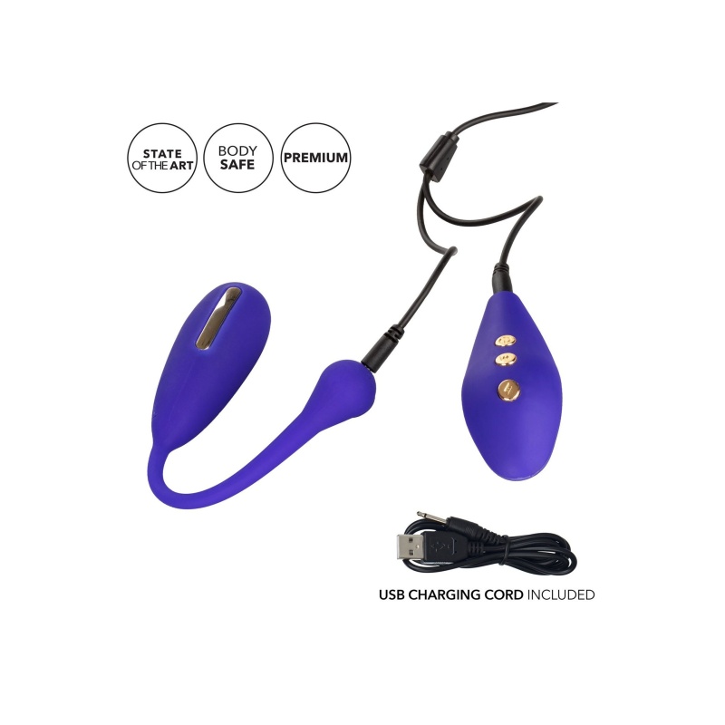 Wibrator dopochwowy Estim Remote Kegel Exerciser z elektrostymulacją i wibracjami, 7,25 cm - 6
