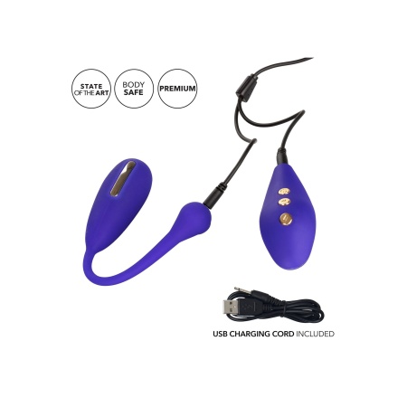 Wibrator dopochwowy Estim Remote Kegel Exerciser z elektrostymulacją i wibracjami, 7,25 cm - 6