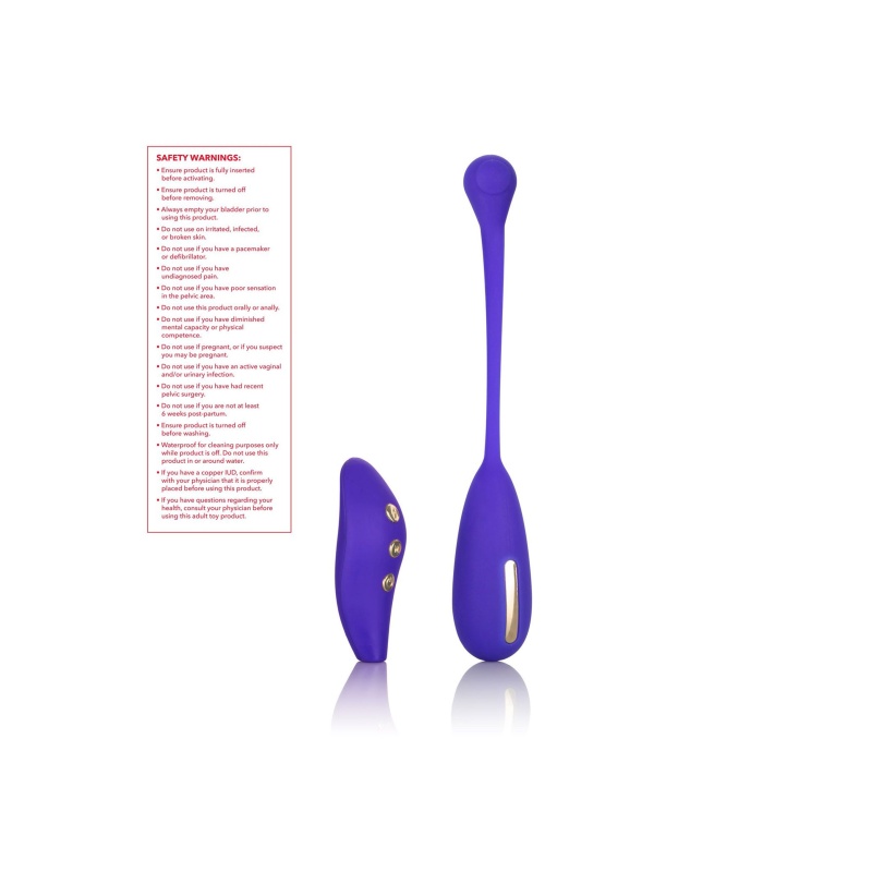 Wibrator dopochwowy Estim Remote Kegel Exerciser z elektrostymulacją i wibracjami, 7,25 cm - 8
