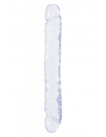 Dildo-DOUBLE DONG 12"""""""" TRANSPA JELLY - Dilda podwójne - 1