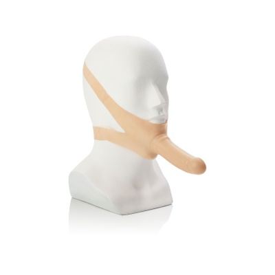 Uprząż na głowę The Accommodator Dong z lateksowym dildo 12,7 cm - 1