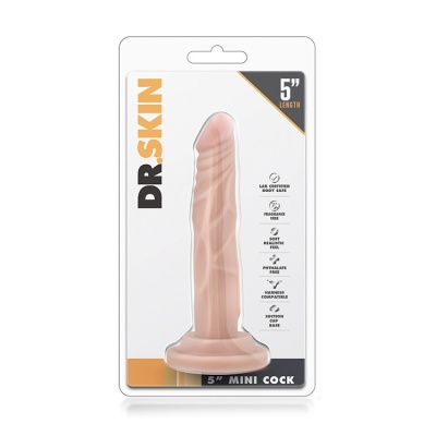 Realistyczne Klasyczne Dildo Dr. Skin 5 Inch Mini Cock Flesh - 1 2