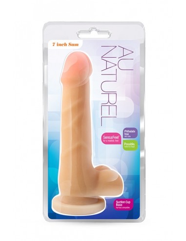 Dildo-AU NATUREL 7INCH SENSA FEEL SAM BEIGE - Dilda realistyczne - 2