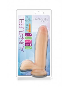 Dildo-AU NATUREL 7INCH SENSA FEEL DILDO BEIG - Dilda realistyczne - 1 2