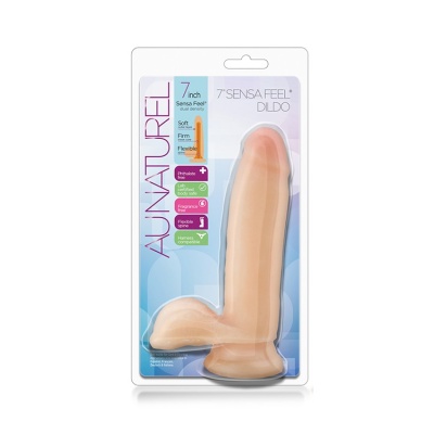 Dildo Realistyczne Z Cyberskóry Au Naturel 7Inch Sensa Feel Dildo Beig - 1 2