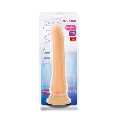 Realistyczne Klasyczne Dildo Au Naturel Mr. Slim Beige - 1 2