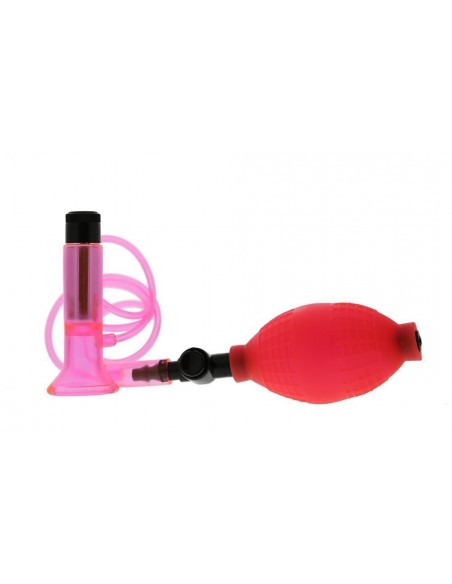 Pompka-CLITORAL VIBRATING PUMP - CLEAR HOT PINK - Pompki do sutków i pochwy - 1