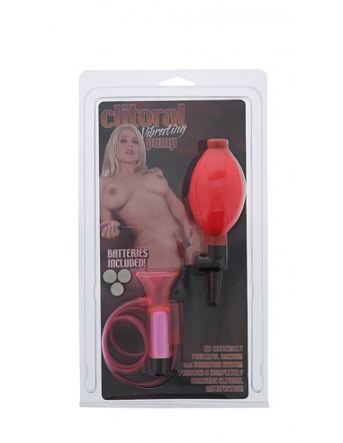 Pompka-CLITORAL VIBRATING PUMP - CLEAR HOT PINK - Pompki do sutków i pochwy - 2