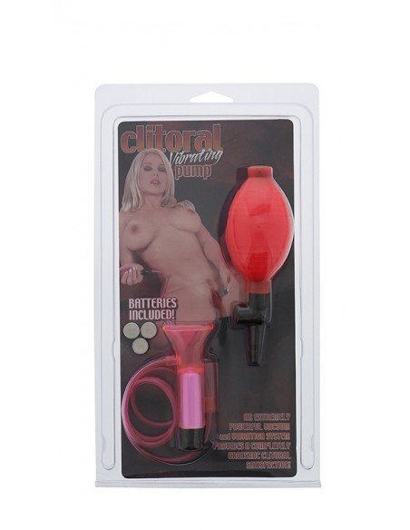 Pompka-CLITORAL VIBRATING PUMP - CLEAR HOT PINK - Pompki do sutków i pochwy - 2