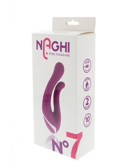 Wibrator-NAGHI NO.7 RECHARGEAGLE DUO VIBRATOR - Stymulatory łechtaczki klasyczne - 2