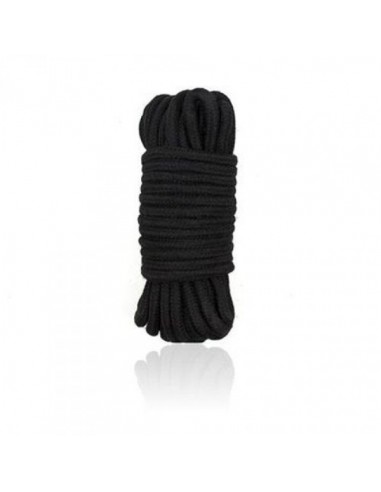 Lina BDSM Cotton Rope 5 m black - Liny, sznury BDSM - 1