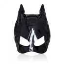 Cat Mask Large Black - Czarna kocia maska bondage z uszami, regulacja, otwory na oczy i usta - 1
