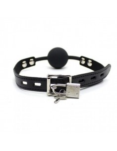 Knebel-Ball Gag + Block (nero) - Kneble do ust - 1 2